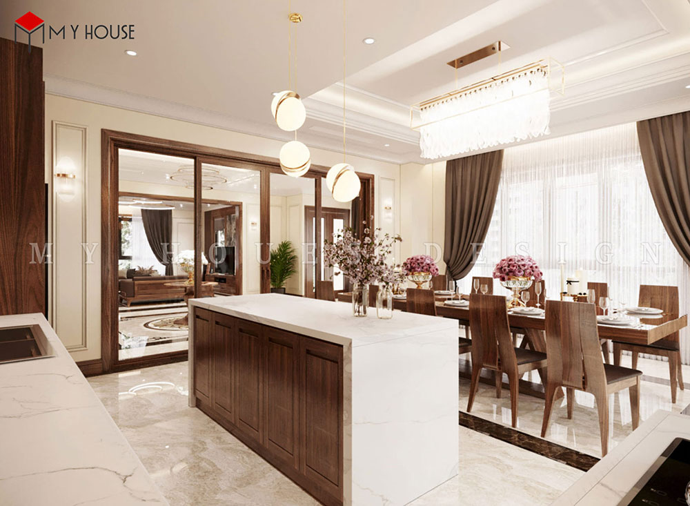 Thiết kế nội thất biệt thự hiện đại siêu sang
