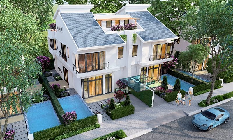 Mẫu Thiết Kế Biệt Thự Song Lập Đẹp