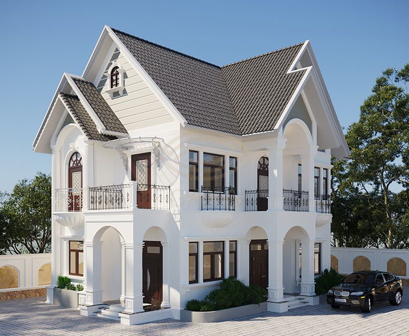 Mẫu Thiết Kế Biệt Thự Nhà Vườn Sang Trọng Kiểu Châu u