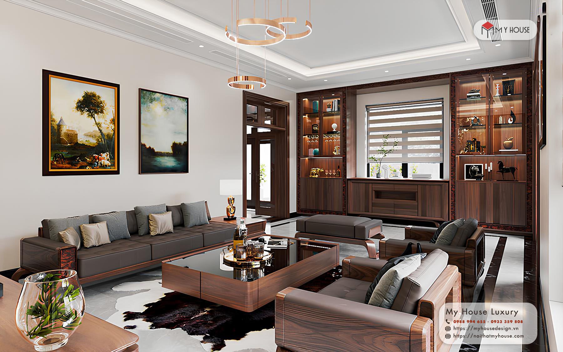 thi công nội thất phòng khách