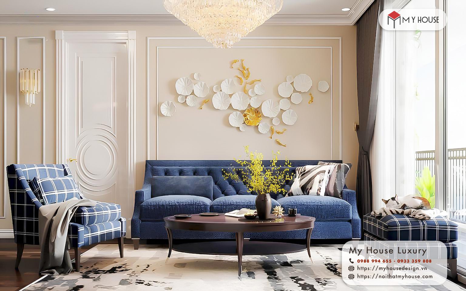 thiết kế nội thất chung cư tân cổ điển