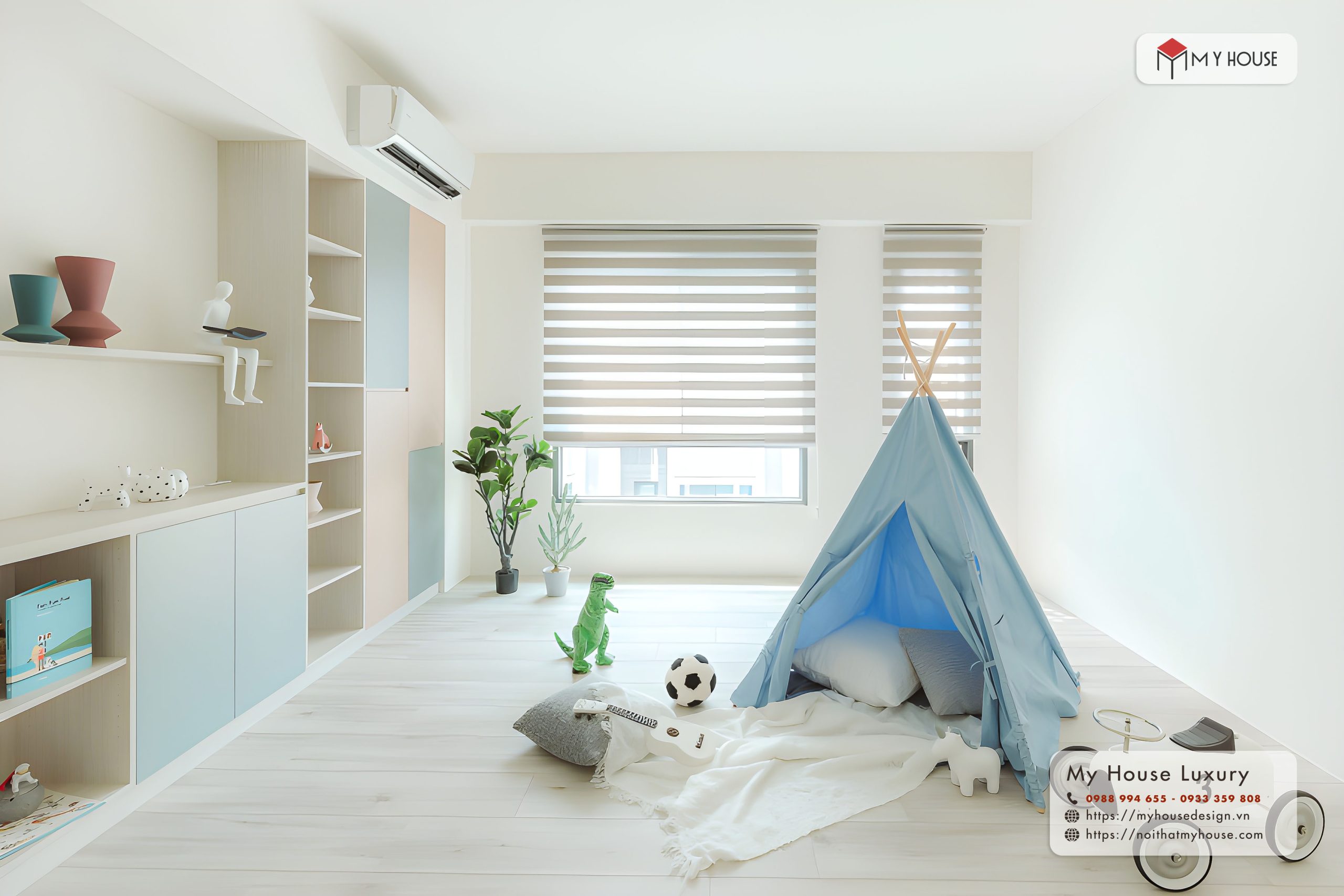 Thiết kế nội thất phòng trẻ em dễ thương