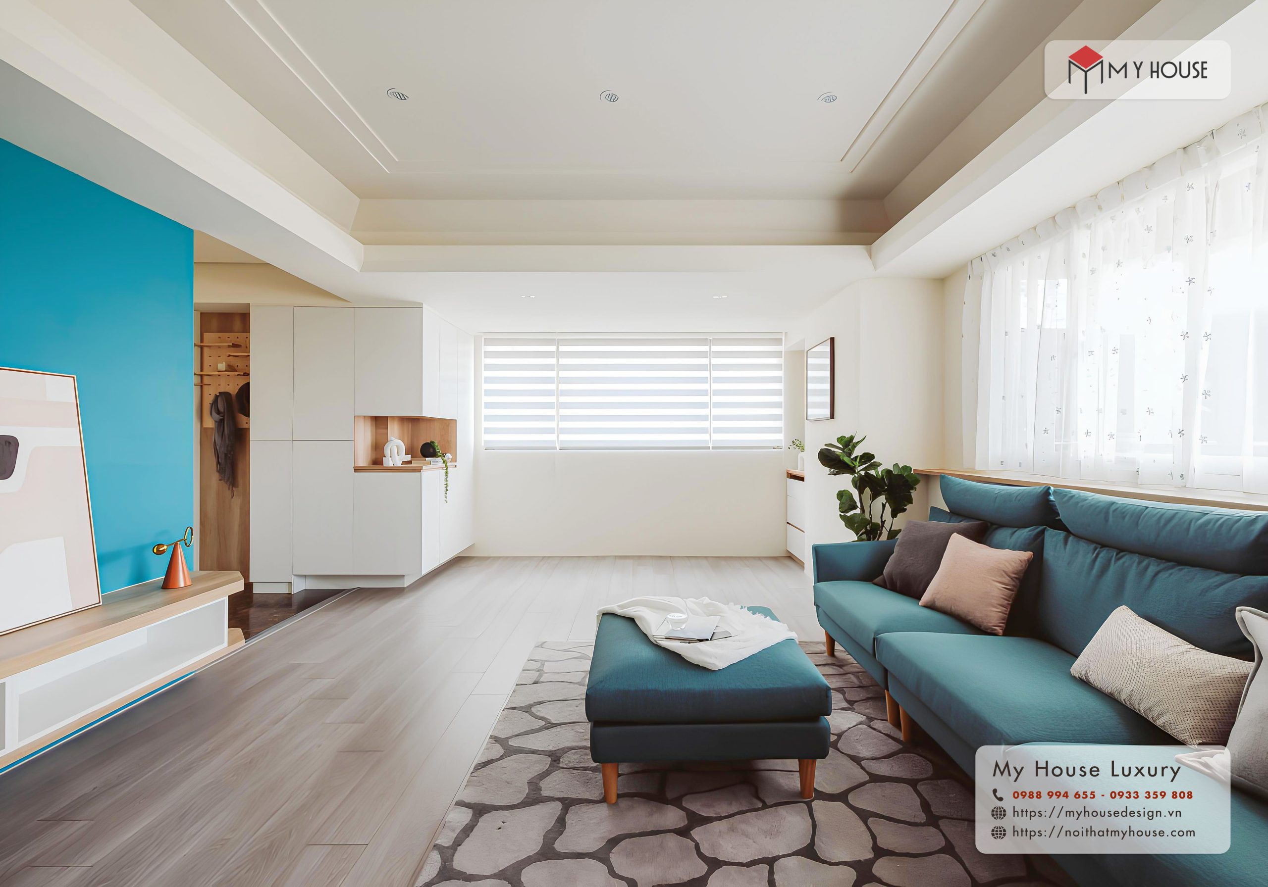 thiết kế nội thất chung cư 45m2