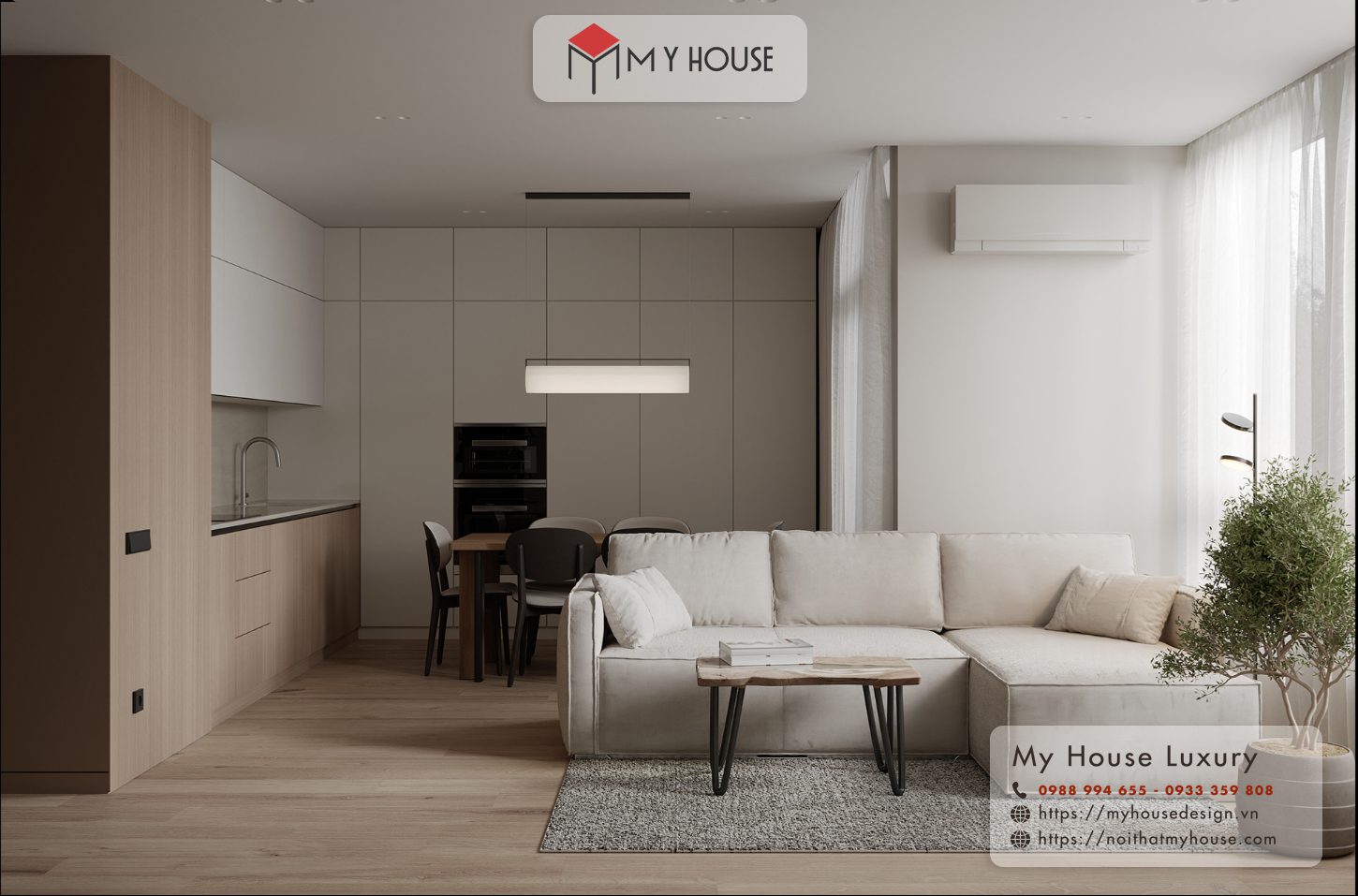 thiết kế nội thất chung cư 70m2
