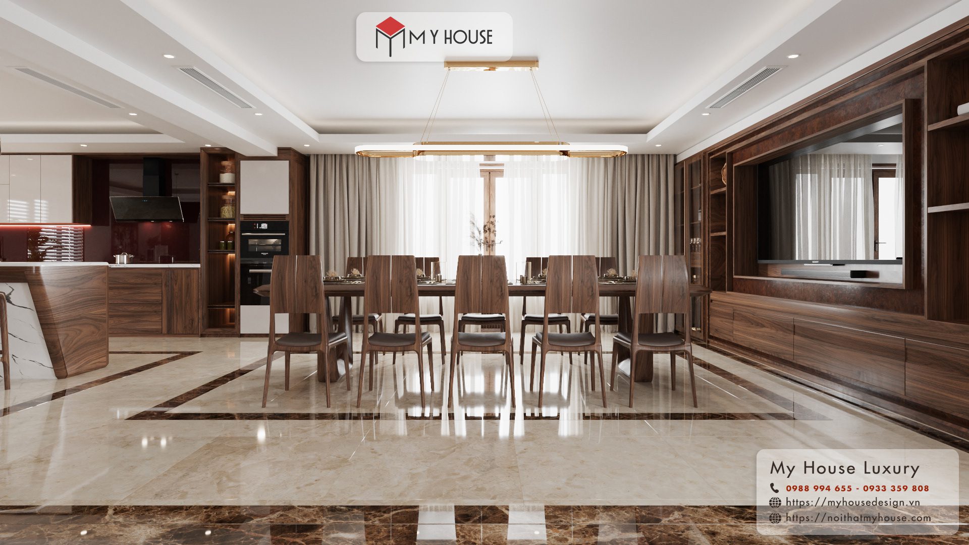 Nội thất gỗ óc chó đẹp