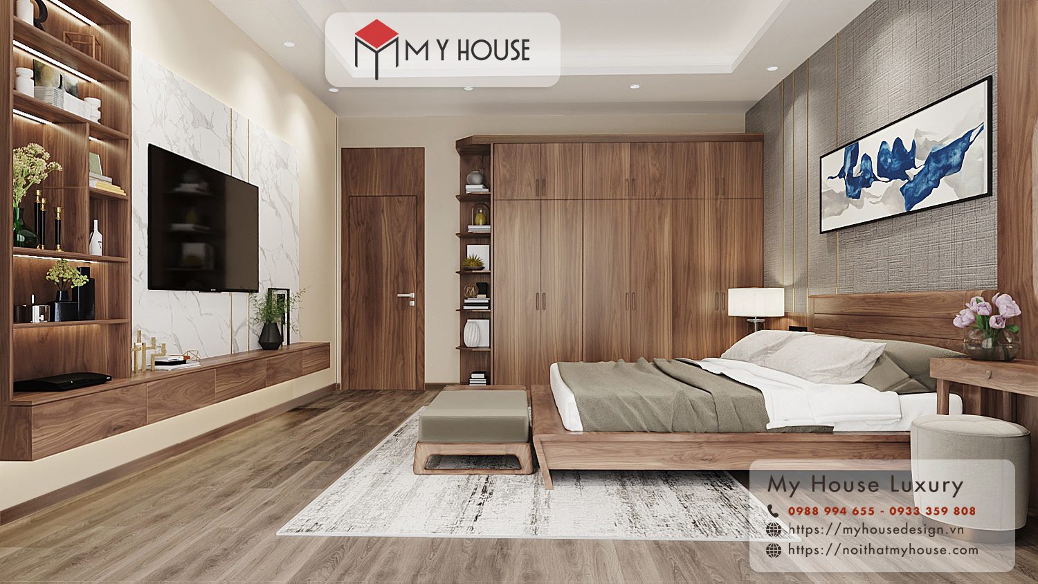 Tủ gỗ óc chó đẹp