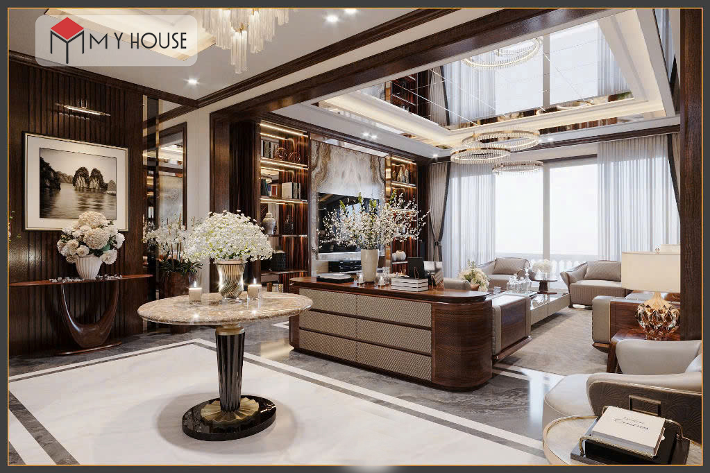 Thiết kế nội thất biệt thự Cityland Luxury Villas Mễ Trì 9