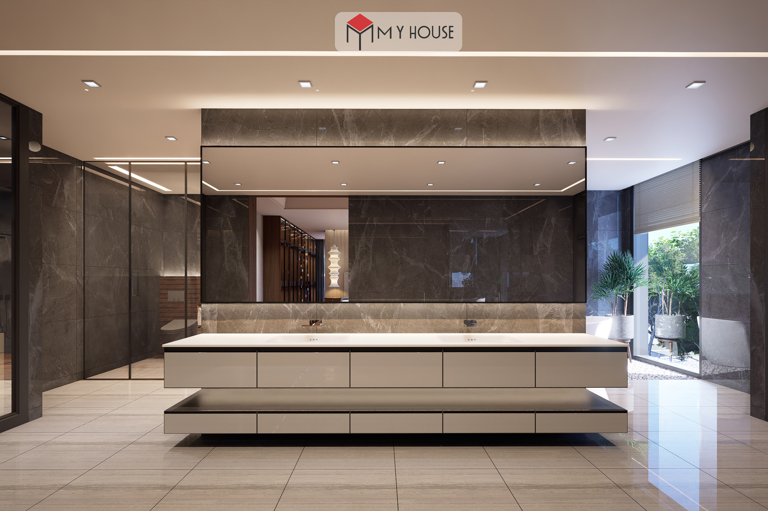 Dự án thiết kế nội thất hiện đại villa Anh Tuấn tại Hà Nội 17