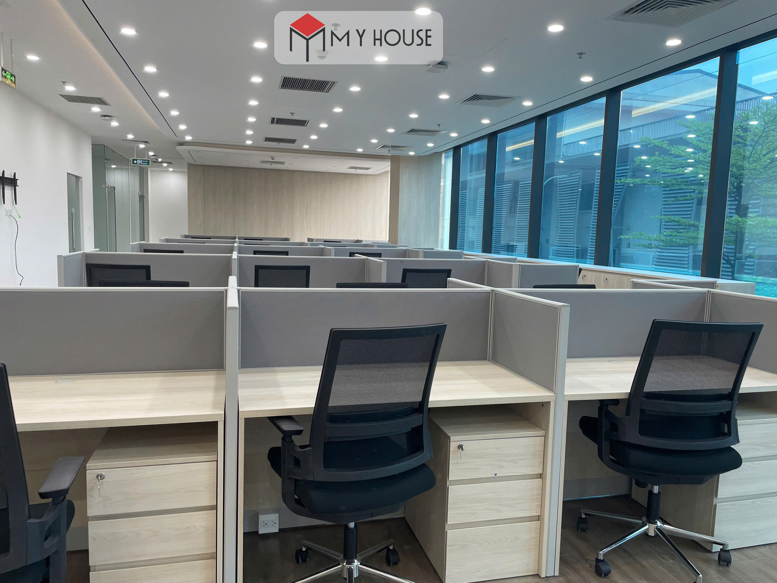 Thiết kế thi công nội thất văn phòng Sunair tại số 3 Lương Yên 22