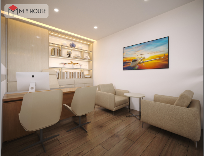Thiết kế thi công nội thất văn phòng Sunair tại số 3 Lương Yên 6