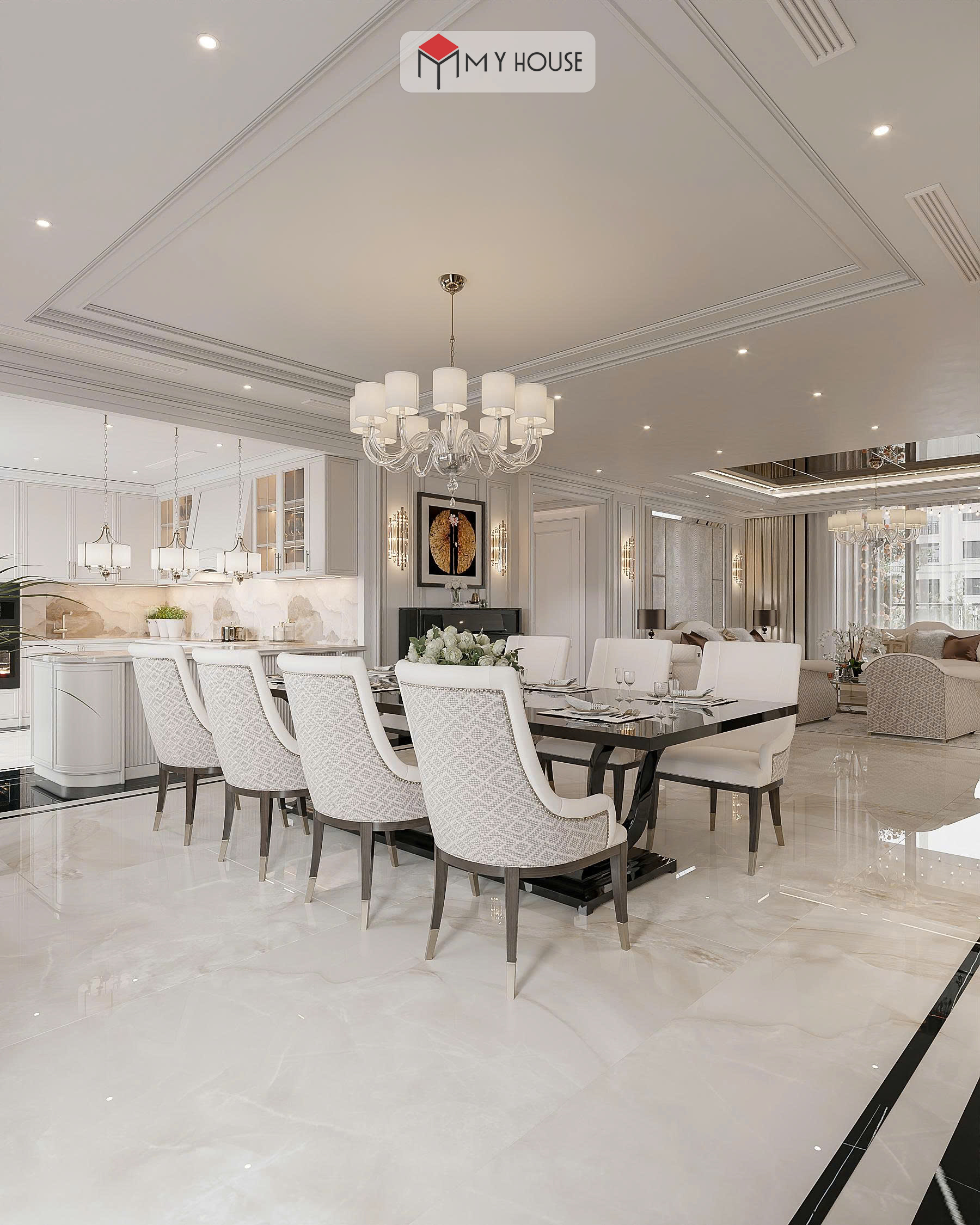 Thiết kế nội thất chung cư Anh Tiến tại Long Biên 4