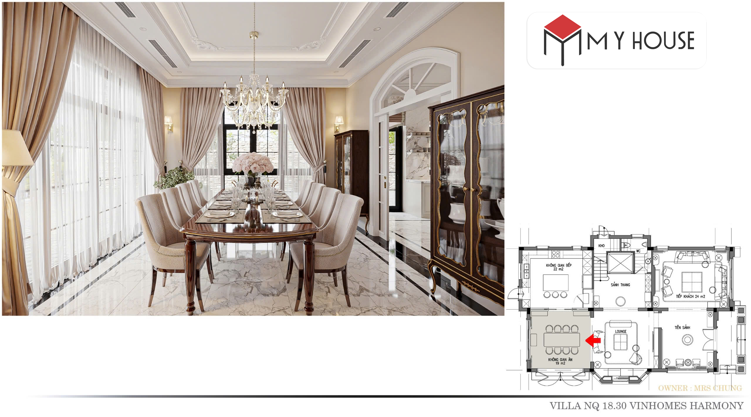 Villa NQ 18.30 tinh hoa tân cổ điển giữa lòng Vinhomes Harmony 20