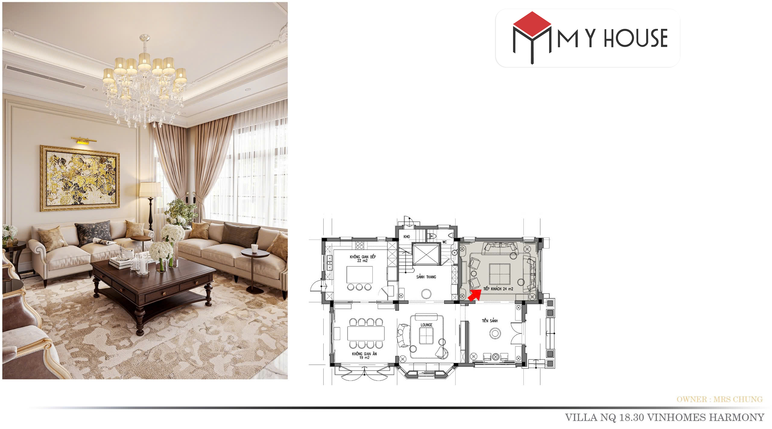 Villa NQ 18.30 tinh hoa tân cổ điển giữa lòng Vinhomes Harmony 4
