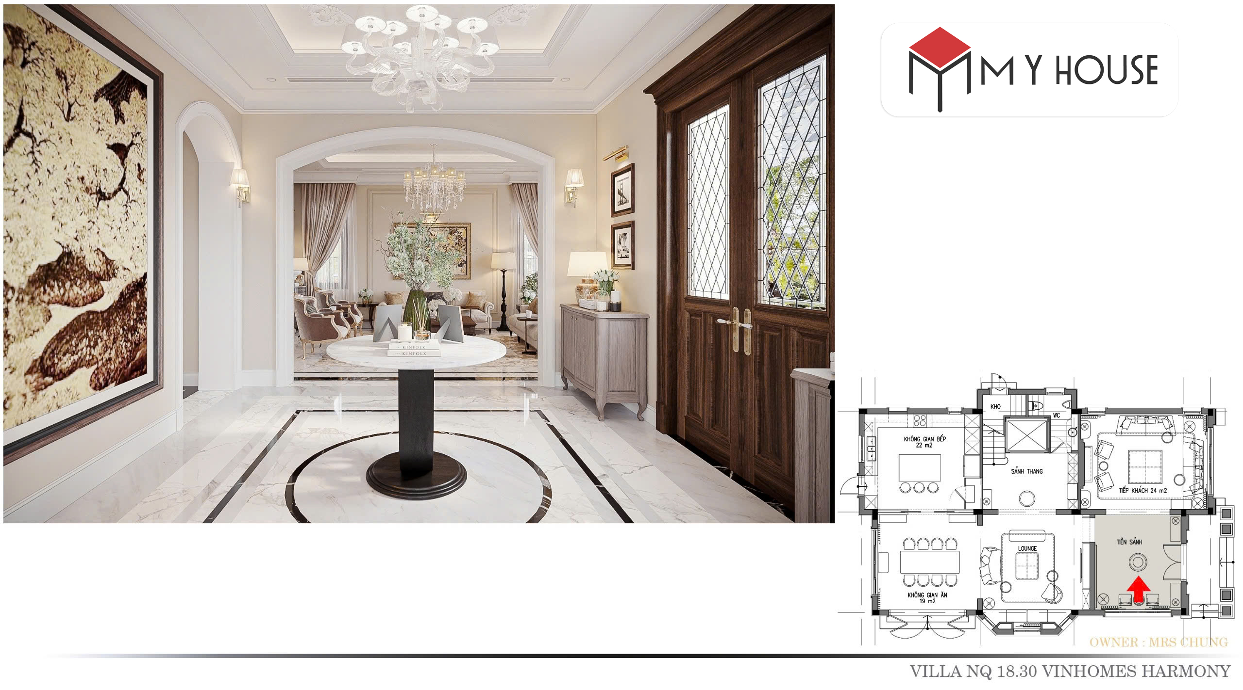 Villa NQ 18.30 tinh hoa tân cổ điển giữa lòng Vinhomes Harmony 6