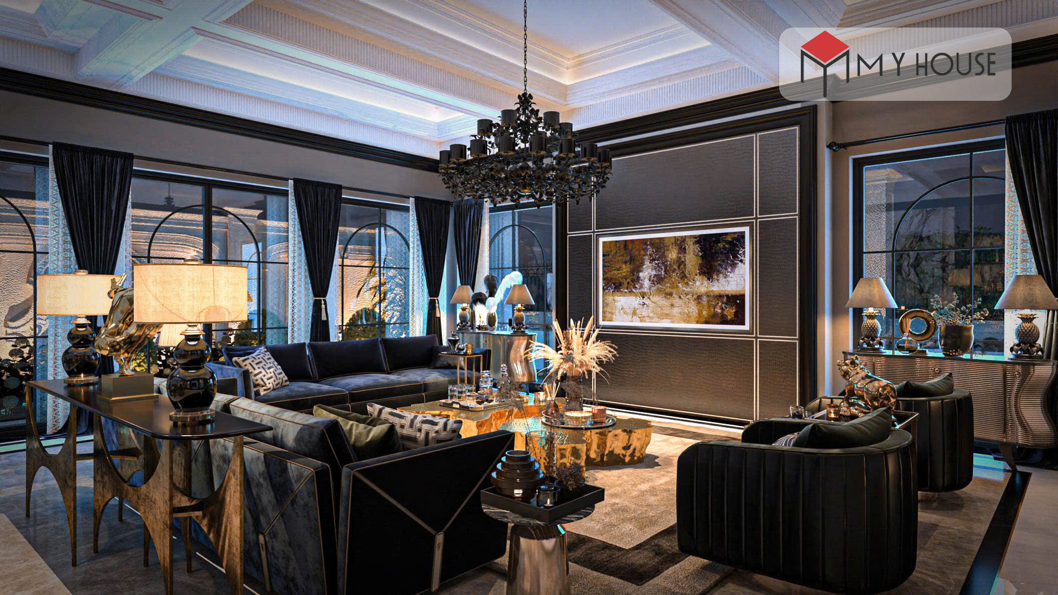 Thiết kế nội thất biệt thự phong cách Luxury 3