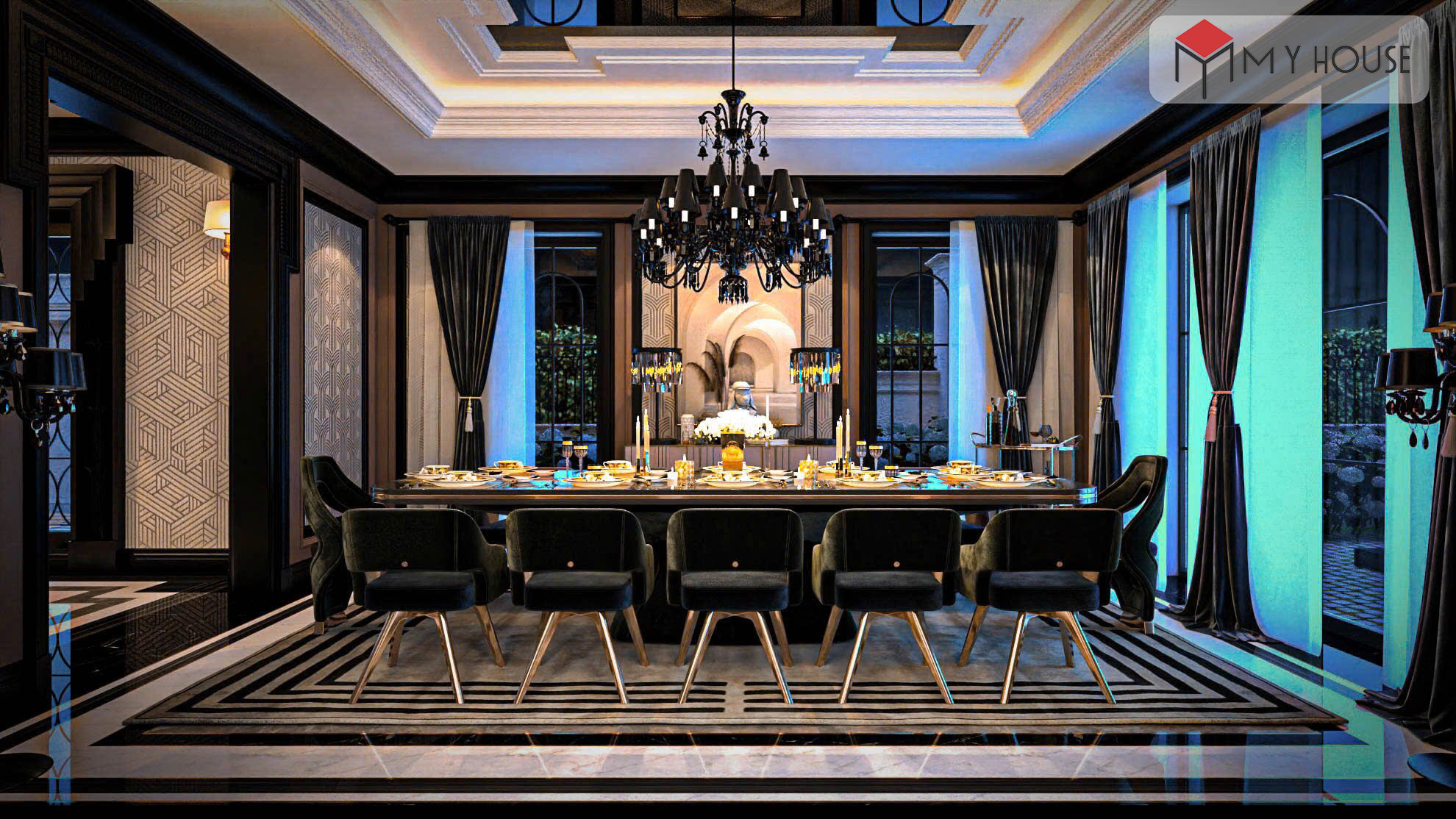 Thiết kế nội thất biệt thự phong cách Luxury 8