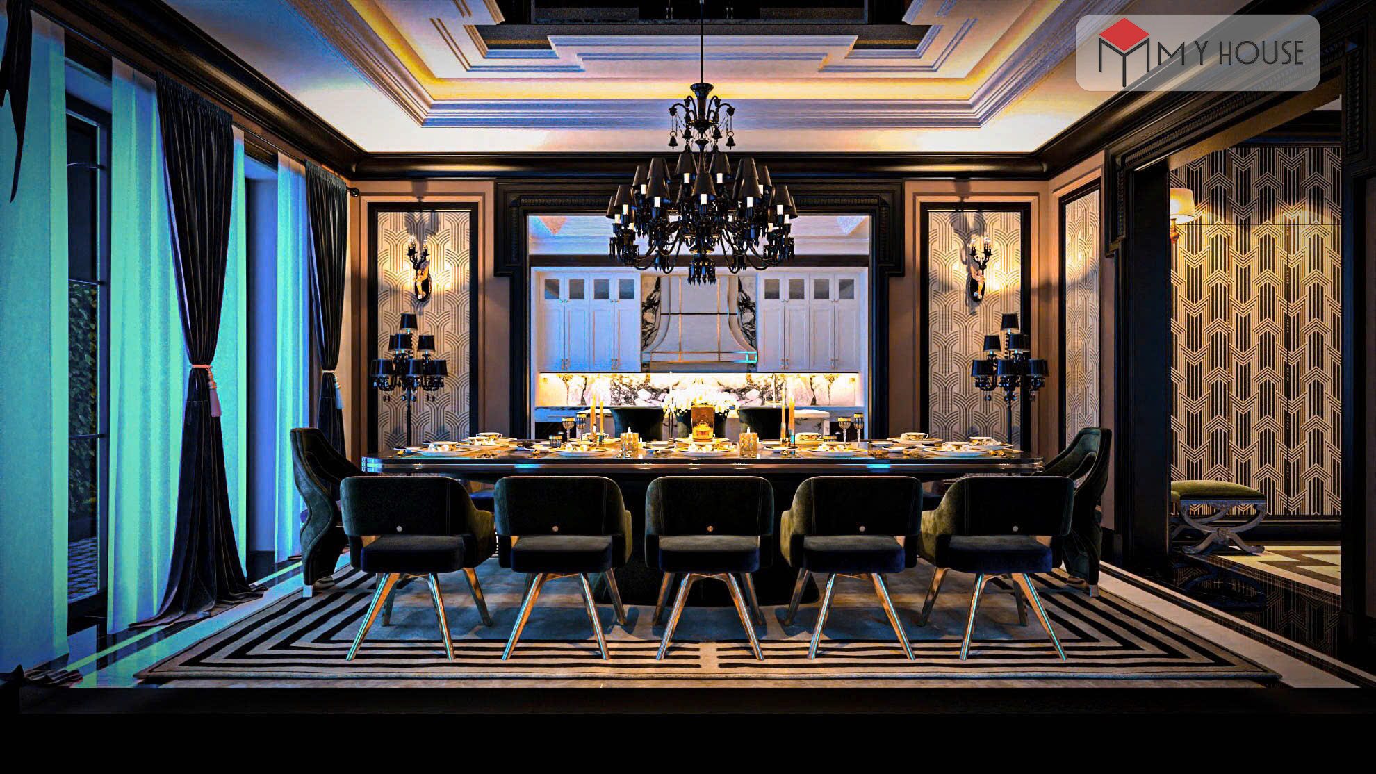 Thiết kế nội thất biệt thự phong cách Luxury 9